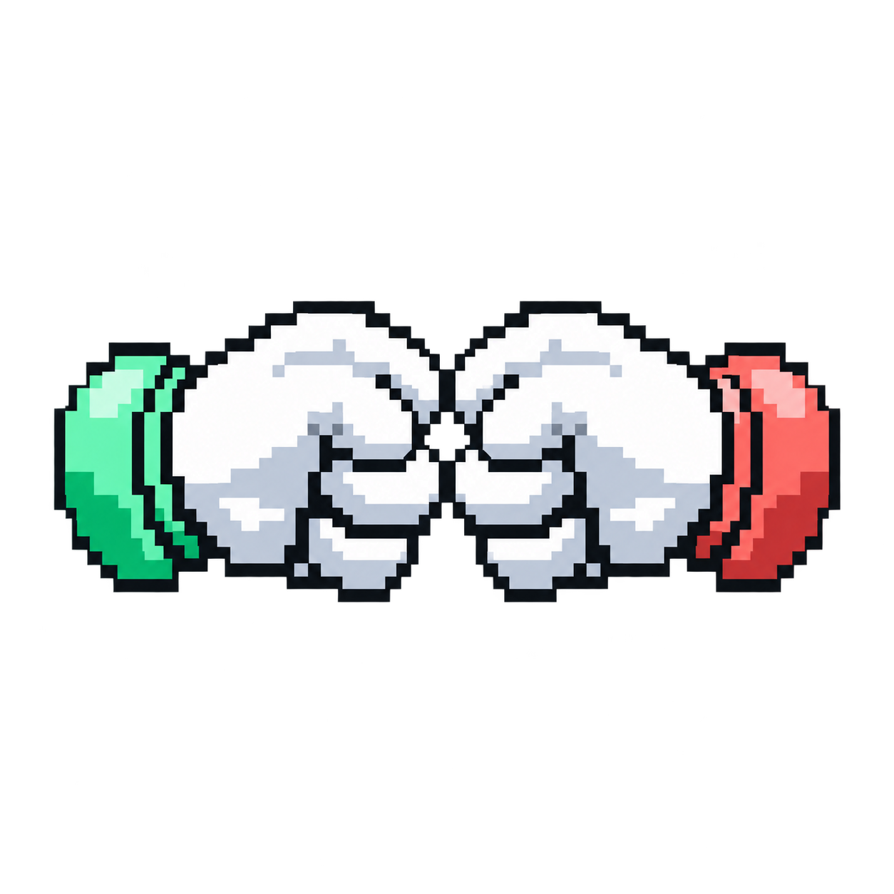 The two REFLY pixel fists